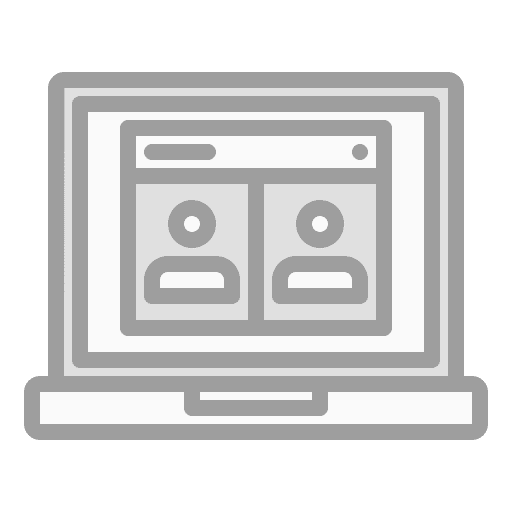 Online meeting online conference video conference user icon Online meeting online conference video conference user icon