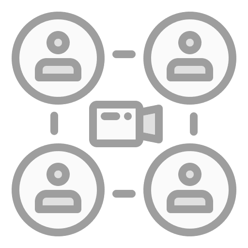 Online meeting user communication telecommunication icon Online meeting user communication telecommunication icon
