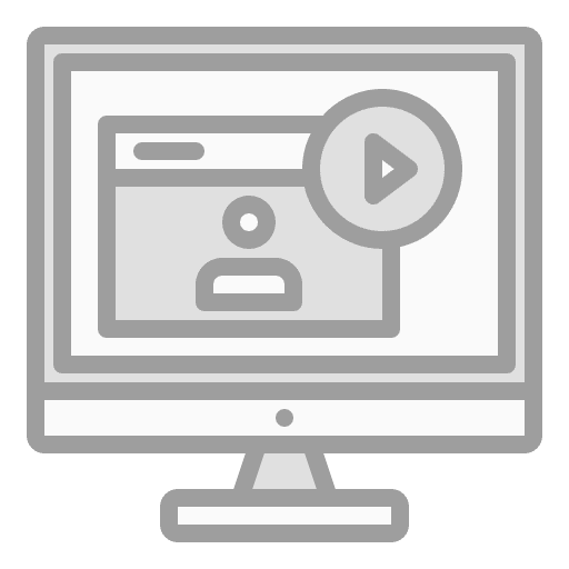 Webinar elearning knowledge multimedia icon