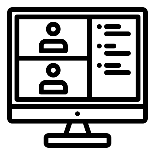 Discussion online meeting communication user icon
