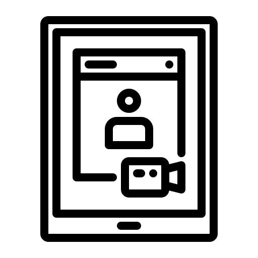 Online conference online video communication video conference icon