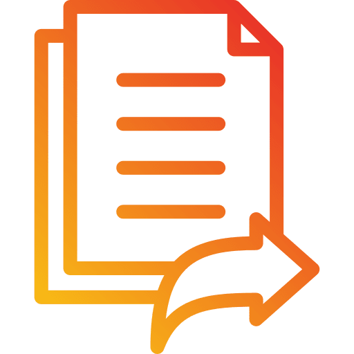 Send files and folders forward archive icon