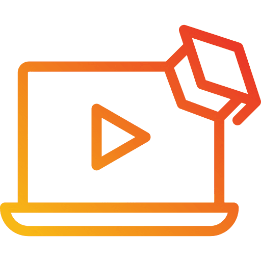 Webinar video tutorial screen webinar icon