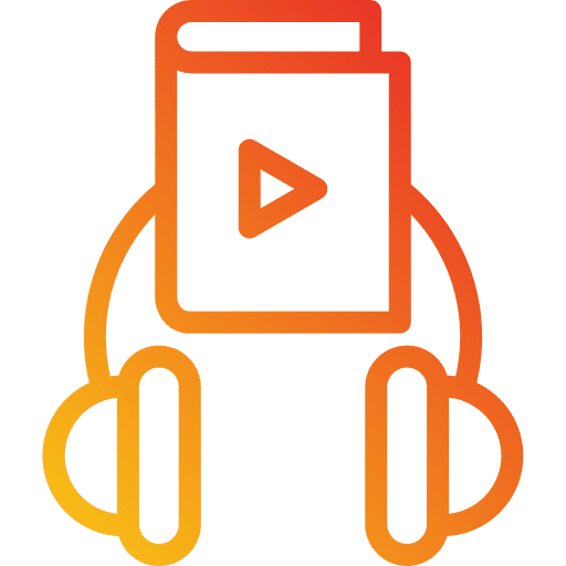 Audio book online learning headphone audio book icon Audio book online learning headphone audio book icon