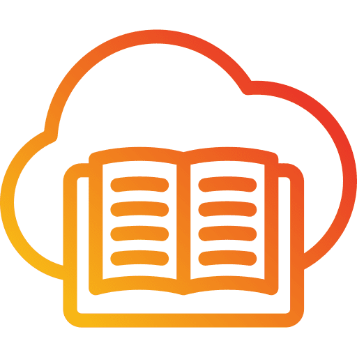 Cloud library cloud library elearning education icon Cloud library cloud library elearning education icon