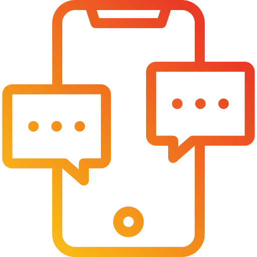 Conversation electronics mobile phone speech bubble icon Conversation electronics mobile phone speech bubble icon