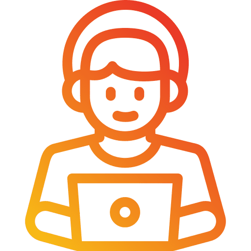 Listening audio student headset icon Listening audio student headset icon