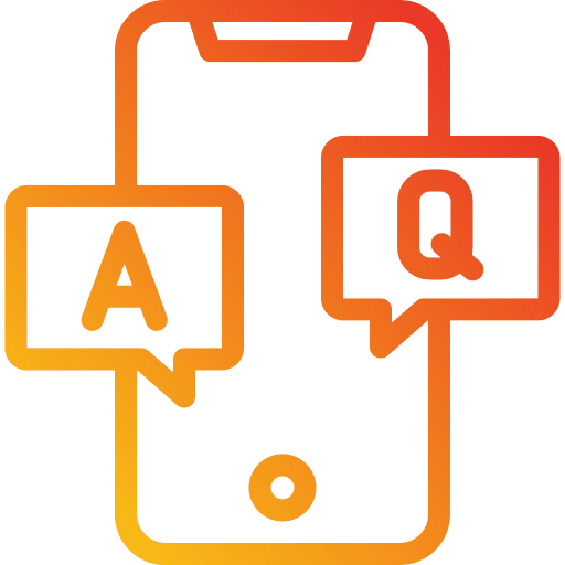 Question doubt chat bubble education icon Question doubt chat bubble education icon