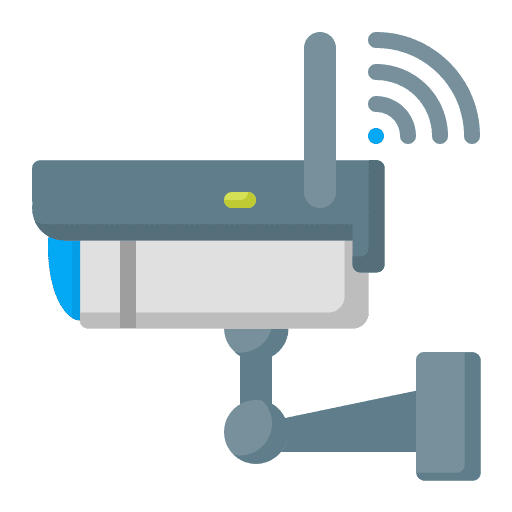 Cctv technology monitoring security icon