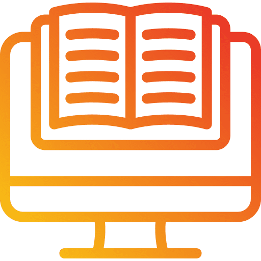 Ebook monitor e learning education icon Ebook monitor e learning education icon