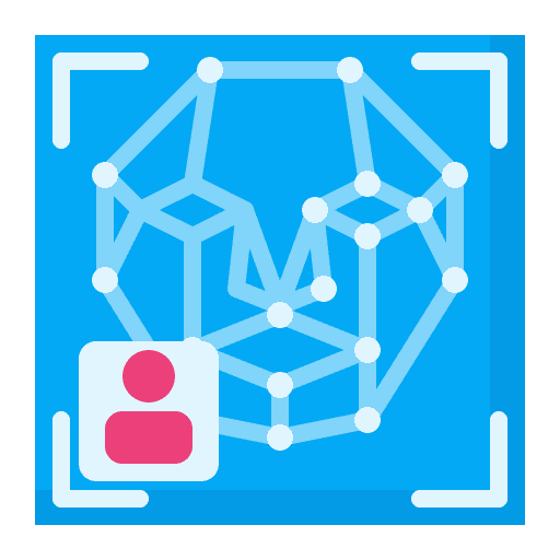 Face recognition face id electronics technology icon