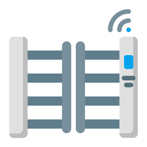 Gate smart home home automation wifi signal icon Gate smart home home automation wifi signal icon