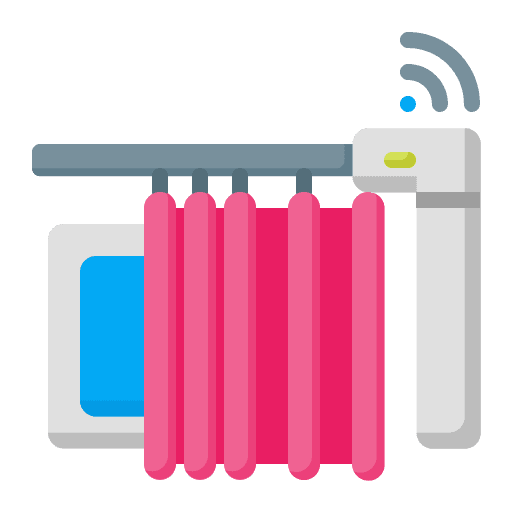 Smart curtain electronics smart curtain home automation icon