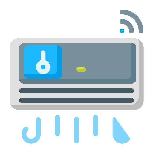 Air conditioner electronics smart home air conditioner icon Air conditioner electronics smart home air conditioner icon