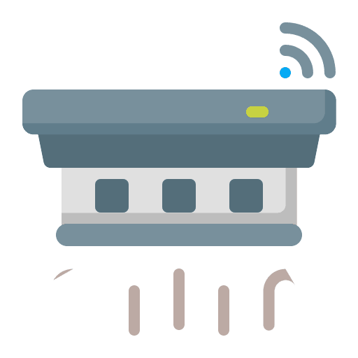 Smoke detector smart home electronics internet of things icon Smoke detector smart home electronics internet of things icon