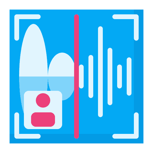 Voice recognition communications security electronics icon Voice recognition communications security electronics icon