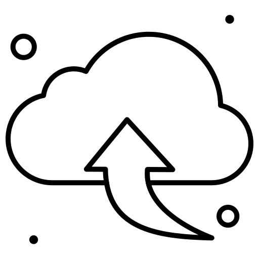 Cloud computing up arrow data cloud computing icon Cloud computing up arrow data cloud computing icon