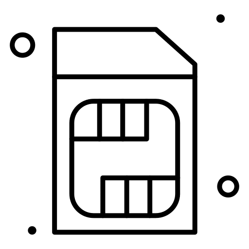 Phone sim card communications electronics mobile phone icon Phone sim card communications electronics mobile phone icon