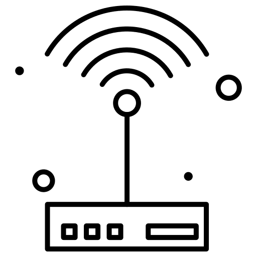 Wifi router connectivity communications wireless router icon Wifi router connectivity communications wireless router icon