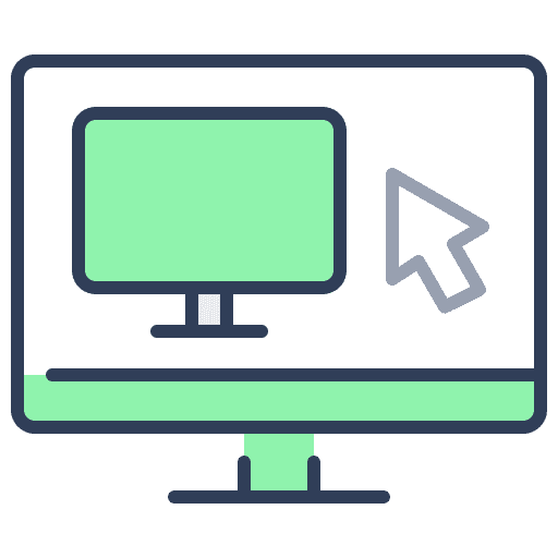 Remote access monitor computer television icon Remote access monitor computer television icon
