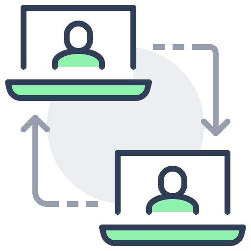Work from home computer monitor laptop work from home icon