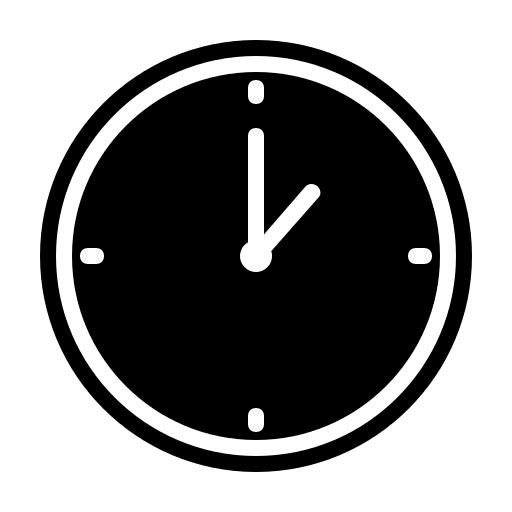 Clock watch wall clock time icon