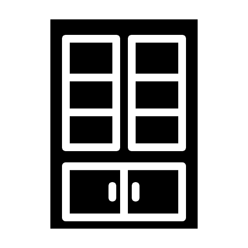 Cupboard furniture cupboard closet icon