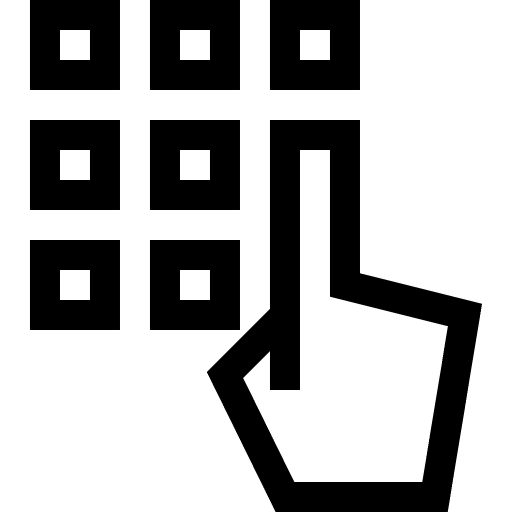 Keypad security interface ui icon Keypad security interface ui icon