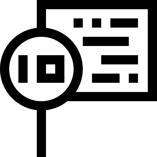 Binary coding programming loupe icon Binary coding programming loupe icon