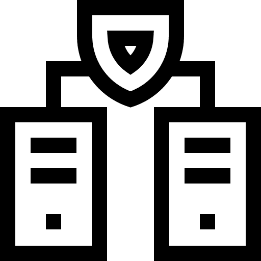 Server secure data mining icon Server secure data mining icon