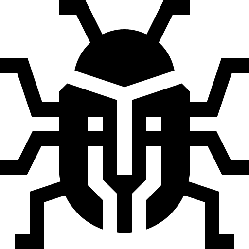 Bug protection problem symbol icon