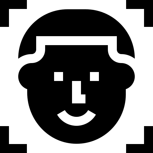 Scan face id scan communications icon
