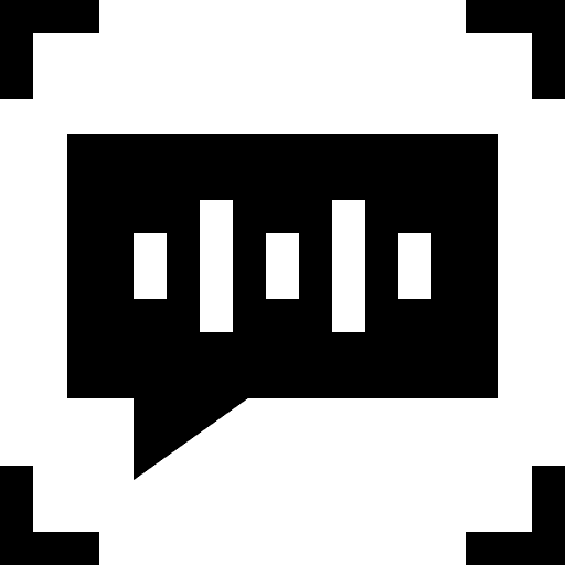 Scan voice recognition security speech icon