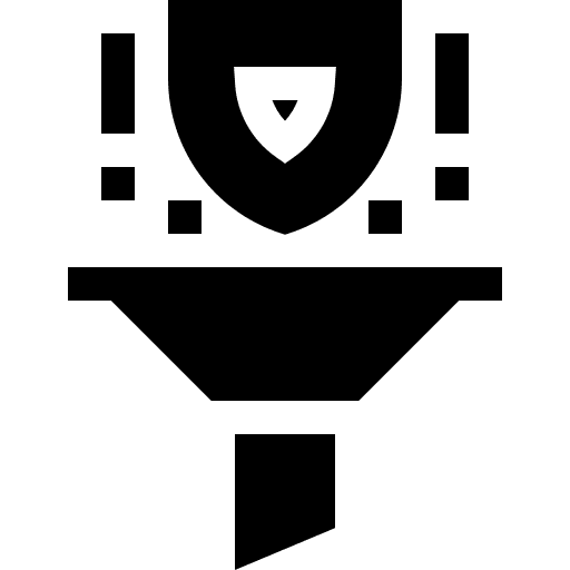 Filter secure shield filter icon Filter secure shield filter icon