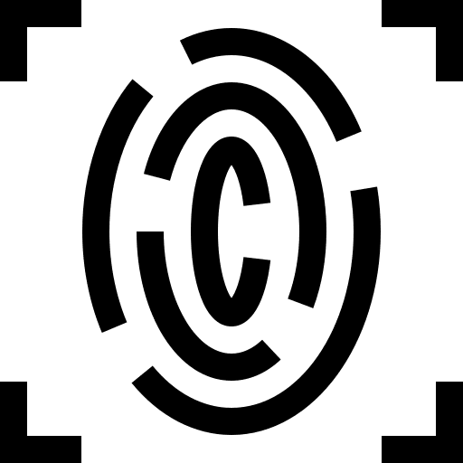 Fingerprint electronics ui technology icon Fingerprint electronics ui technology icon