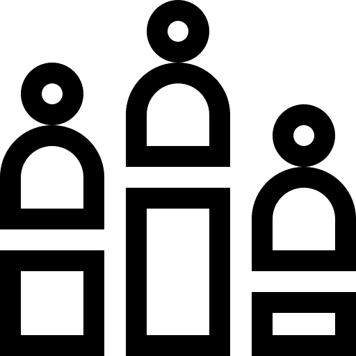Customer commerce and shopping bars top icon