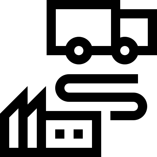 Distribution shipping commerce and shopping production icon