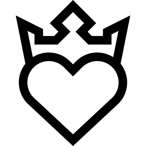Loyalty heart commerce and shopping loyalty icon