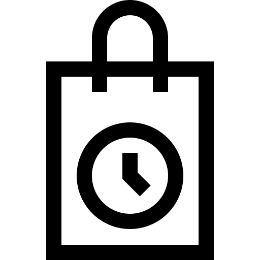 Time clock reminder sale icon