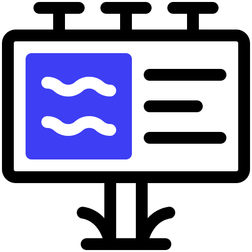 Billboard marketing advertisement ads icon