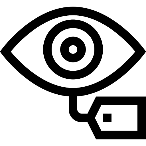 Brand brand label eye icon