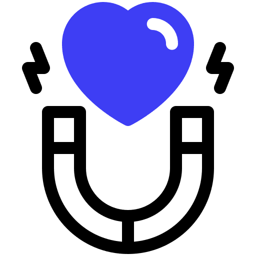 Engagement heart marketing love icon
