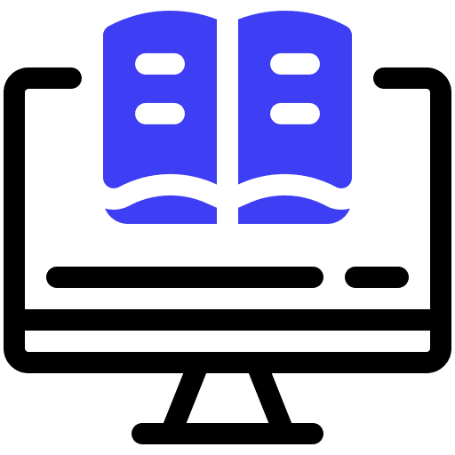 Ebook digital book computer electronic book icon Ebook digital book computer electronic book icon