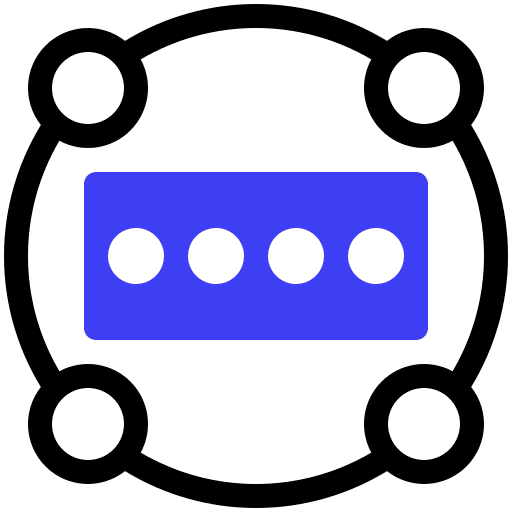 Password security code protection icon