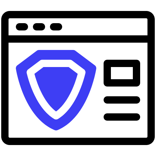 Browser shield security website icon