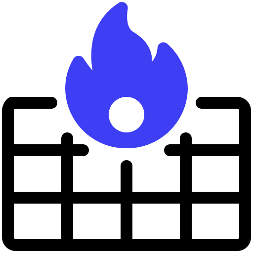 Firewall protection firewall brick icon Firewall protection firewall brick icon