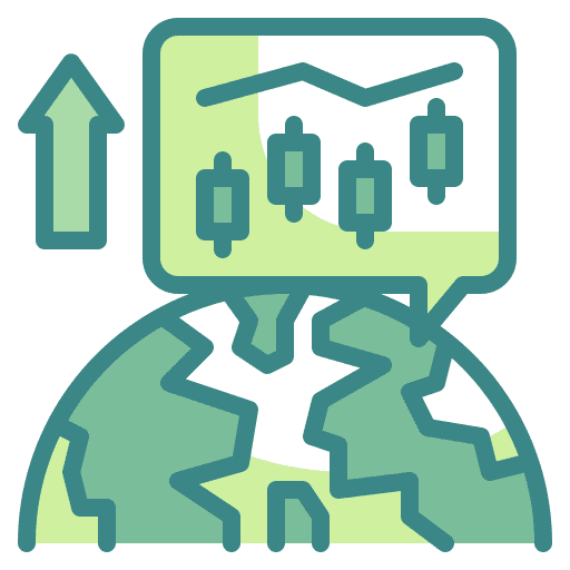Worldwide chart statistics international icon