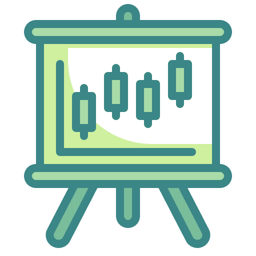 Chart graphic financial business and finance icon