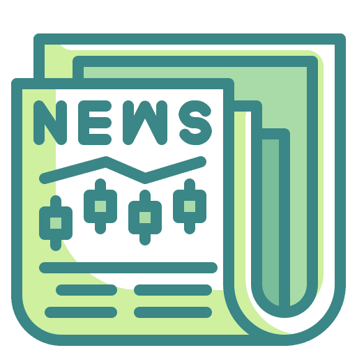 Newspaper newspaper stock market communications icon