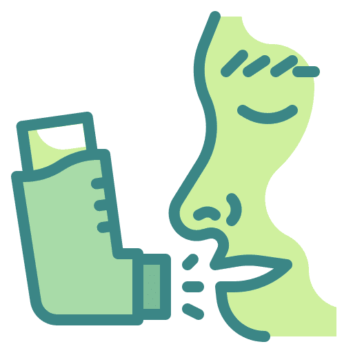 Inhaler medical asthma user icon